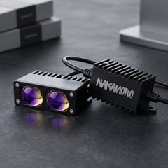 Nakamoro High-Power 2 Lens LED Projector Auxiliary Light With Dual Color Universal Fit For Off Road Vehicles