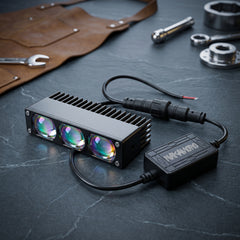 Nakamoro High-Power 3 Lens LED Projector Auxiliary Light With Dual Color Universal Fit For Off Road Vehicles