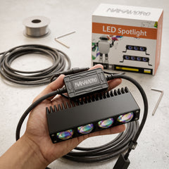 Nakamoro High-Power 4 Lens LED Projector Auxiliary Light With Dual Color Universal Fit For Off Road Vehicles