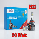 GMKA M8 Pro Max Led Headlight H11 Original 50 Watts 2 Pcs Set