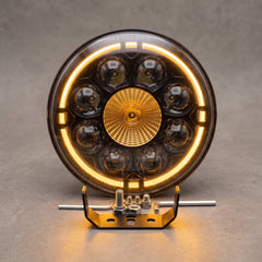 Nakamoro Premium Series R04 Model 7 Inch Round LED Floodlight With White/Amber Drl
