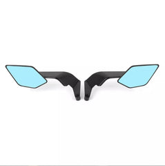 2 Pcs Set Motorcycle Rearview Mirror Wing Style Side Mirror Adjustable Rotating Side View Mirror