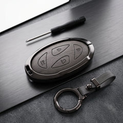 Elantra New Elite Series Metallic Car Key Case Luxury Zinc Alloy Protection Case(Grey)