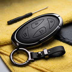 Tucson New Elite Series Metallic Car Key Case Luxury Zinc Alloy Protection Case(Black)