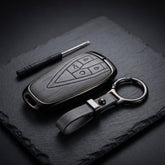 Oshan X7 Elite Series Metallic Car Key Case Luxury Zinc Alloy Protection Case(Grey)