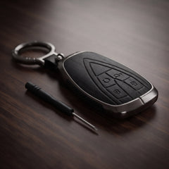 Oshan X7 Elite Series Metallic Car Key Case Luxury Zinc Alloy Protection Case(Black)