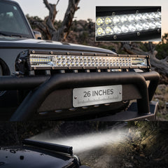 Dual Color Bar Light Tri-Row Slim 26 Inch 240 Watt