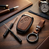 Honda City 2009-2020 Model Elite Series Metallic Car Key Case Luxury Zinc Alloy Protection Case(Brown)