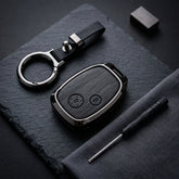 Honda Civic Reborn 2008-2012 Elite Series Metallic Car Key Case Luxury Zinc Alloy Protection Case(Black)