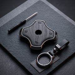 Dongfeng Elite Series Metallic Car Key Case Luxury Zinc Alloy Protection Case(Black)
