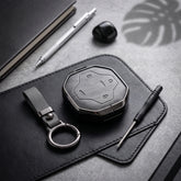 Jetour T2 Elite Series Metallic Car Key Case Luxury Zinc Alloy Protection Case(Grey)