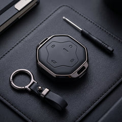 Jetour T2 Elite Series Metallic Car Key Case Luxury Zinc Alloy Protection Case(Black)