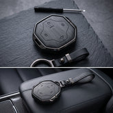 Jetour T1 Elite Series Metallic Car Key Case Luxury Zinc Alloy Protection Case(Black)