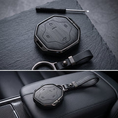 Jetour T2 Elite Series Metallic Car Key Case Luxury Zinc Alloy Protection Case(Black)