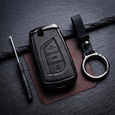 Corolla 2015 Grandy Model Elite Series Metallic Car Key Case Luxury Zinc Alloy Protection Case(Black)