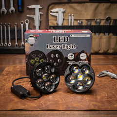 7 Inch Round 6 Smd Auxiliary Projector Fog Spotlight For Motorcycles & Off-Road Vehicles