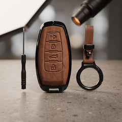 Haval H6 2022 Model Elite Series Metallic Car Key Case Luxury Zinc Alloy Protection Case(Brown)