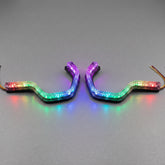 Universal Angel Eyes Retrofit APP Control RGB Crystal LED for Car Headlight 2 Pcs Set