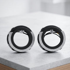 Universal Angel Eye Crystal Shroud Ring 2.5 Inch APP Control RGB LED for Car Headlight In Premium Quality 2 Pcs Set