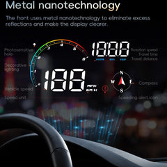 1 Pc Universal M24 OBD2+GPS Head Up Display HUD Gauge Car Digital Speedometer RPM Water Temperature Voltage