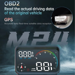 1 Pc Universal M24 OBD2+GPS Head Up Display HUD Gauge Car Digital Speedometer RPM Water Temperature Voltage