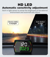 Universal G21 GPS HUD Gauge Car Digital Head Up Display Speedometer Odometer Campus Time