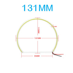 Universal Square LED Angel Eyes Rings Lights Super Bright Headlight Angel Eye 2 Pc (131mm)