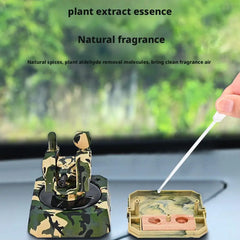 1 Pc Universal Car Dashboard Perfume Army Mechain Gun Style In Premium Quality