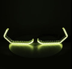 Universal Angel Eyes Retrofit APP Control RGB Crystal LED for Car Headlight 2 Pcs Set
