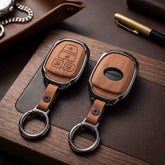Toyota Corolla 2015 Model Elite Series Metallic Car Key Case Luxury Zinc Alloy Protection Case(Brown)