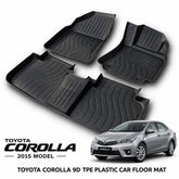 Toyota Corolla 2015 Model Heavy Duty All-Weather TPE Car Floor Mats in Premium Quality