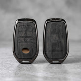 Toyota Hilux Revo 2016-2025 Elite Series Metallic Car Key Case Luxury Zinc Alloy Protection Case(Black)