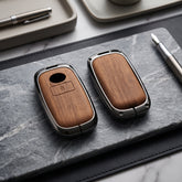 Toyota Raize 2019-2026 Model Elite Series Metallic Car Key Case Luxury Zinc Alloy Protection Case(Brown)