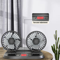 Universal USB 5V Mini Electric Car Fan Low Noise Summer Car Air Conditioner 360 Degree Rotating Cooling Fan Car 1 Pc