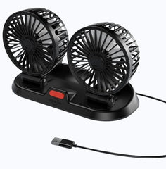 Universal USB 5V Mini Electric Car Fan Low Noise Summer Car Air Conditioner 360 Degree Rotating Cooling Fan Car 1 Pc
