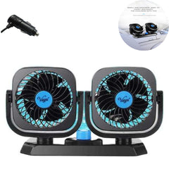 Universal 12V Mini Electric Car Fan Low Noise Summer Car Air Conditioner 360 Degree Rotating Cooling Fan Car Cooler 1 Pc