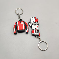 Universal 2 in 1 YAMAHA Glove And Jacket Decor Key Chain In Premium Quality