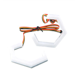 Universal Angel Eyes Retrofit 100MM APP Control RGB LED for Car Headlight 2 Pcs Set