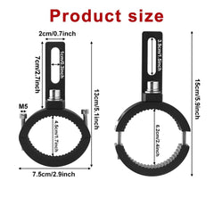 2 Pcs Set Universal Bike LED Clamps Shocks Mounting Bracket Lights Extension Mount