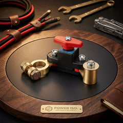 Universal Car Battery Disconnect Switch with Pure Copper Terminal – Heavy Duty Battery Cut-Off Switch