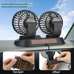 Universal Cigarette Lighter Knob Mini Electric 12V Car Fan Low Noise Summer Car Air Conditioner 360 Degree Rotating Cooling Fan Car 1 Pc