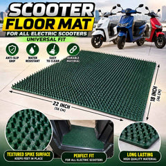 Universal Electric Scooter Floor Mat – Anti-Slip Heavy-Duty Mat 22 × 18 Inch