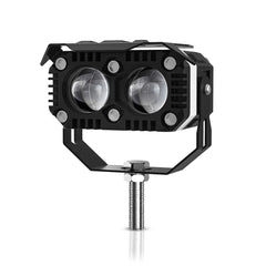 2 Pcs Set Universal HJG 2 SMD Fog Light Dual Color With RGB Function in Metal Body