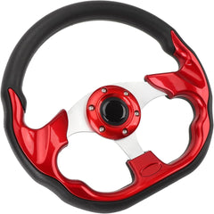 Universal High Gloss Steering Semi Dish Sports Red 1 Pc