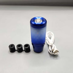 1 Pc Universal Manual Car Gear Knob Car LED Handball With Touch Sensor Button (Blue)