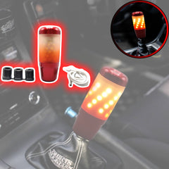 1 Pc Universal Manual Car Gear Knob Car LED Handball With Touch Sensor Button (Red)