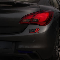 Universal Metal VXR Logo Emblem Black & Red 1 PC