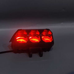 1PCS TFMOTO 3 SMD Spotlight 18 Watt Lens Devil Eye Dual Color Beam Fog Lights With Free Switch