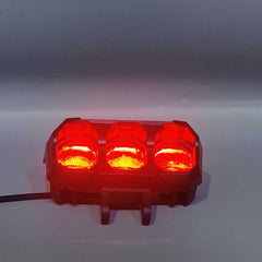 1PCS TFMOTO 3 SMD Spotlight 18 Watt Lens Devil Eye Dual Color Beam Fog Lights With Free Switch