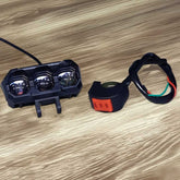 1PCS TFMOTO 3 SMD Spotlight 18 Watt Lens Devil Eye Dual Color Beam Fog Lights With Free Switch